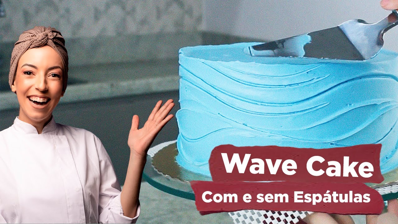 Wave Cake sem espátula | Decoração em menos de 1 minuto