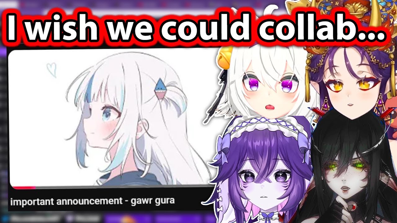 Filian, Giri, Mega, Layna React To Finding Out That Gura Graduated (+Filian invited Gura for collab)