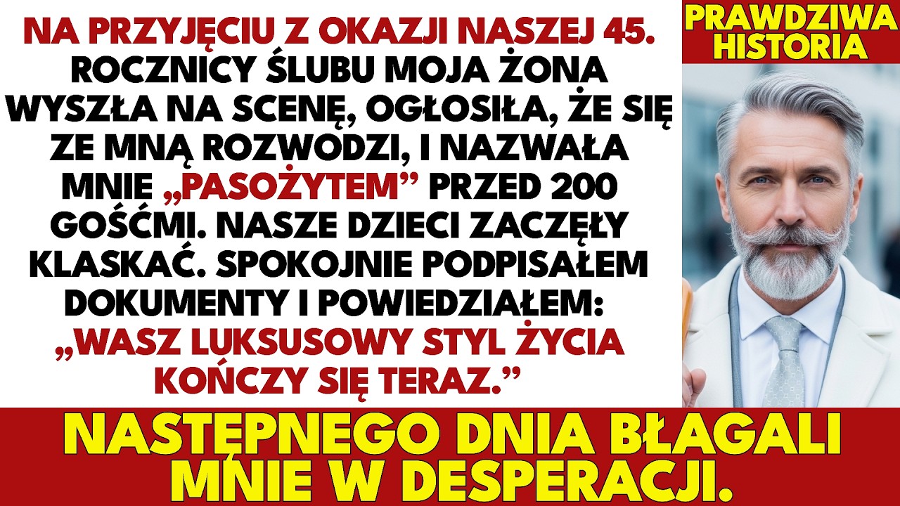 Moja Żona Ogłosiła Rozwód Na Naszej 45. Rocznicy — Dzieci Klaskały, A Następnego Dnia Błagały