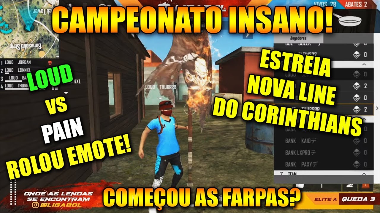 LIGA BDL - LOUD x PAIN JA ROLOU FARPAS?! CORINTHIANS x LOS GRANDES, AS LIDERA! MELHORES CLIPES FF