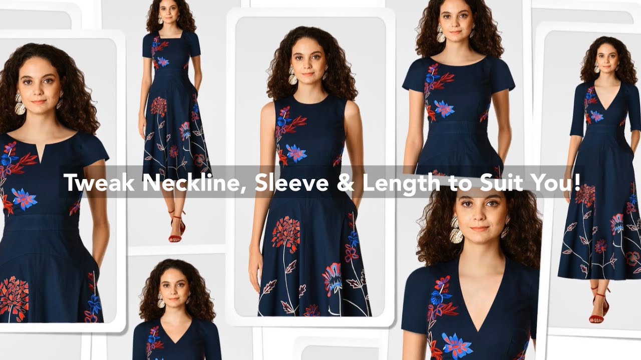 eShakti Personalized Fashion to your size, style and height | Custom Fashion | Summer Fashion