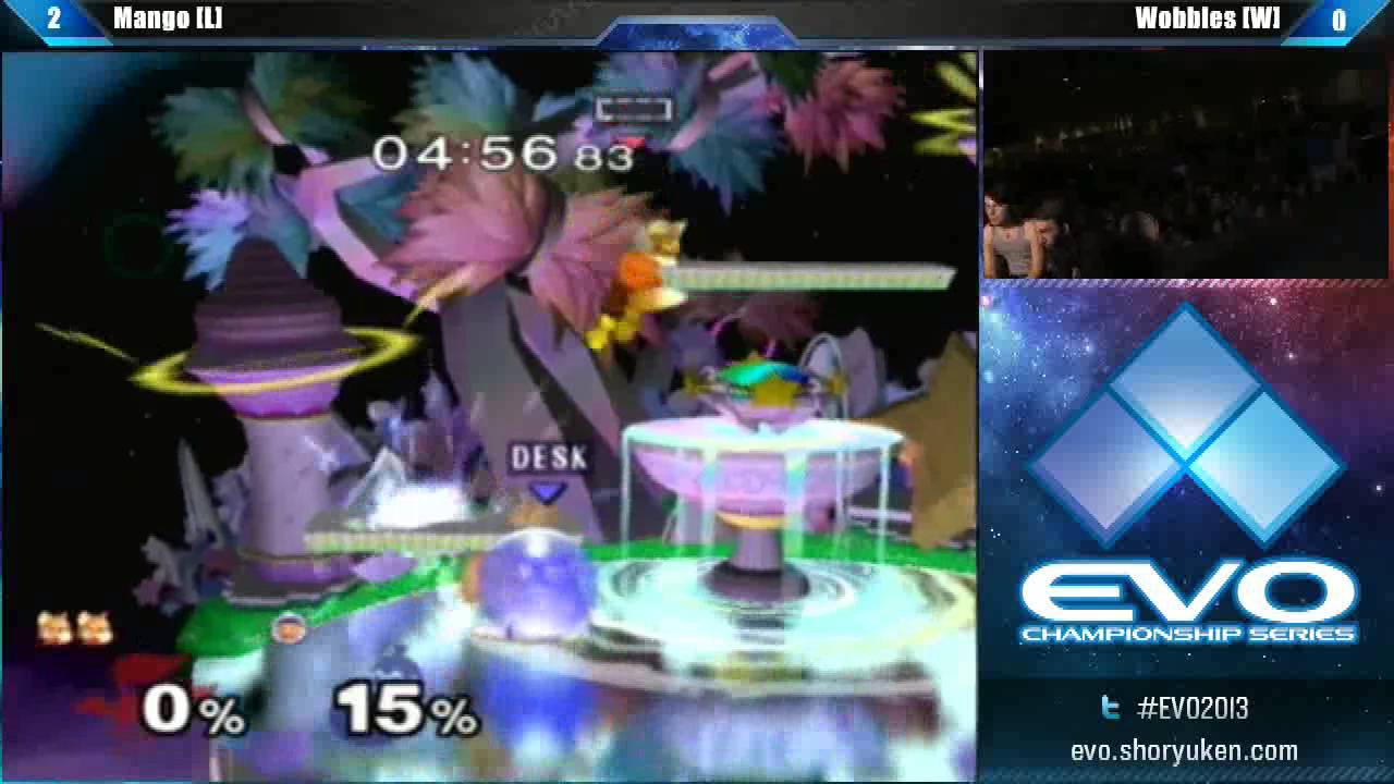 EVO 2013 SSBM Top 8 GF - Wobbles (Ice Climbers) vs Mango (Fox)