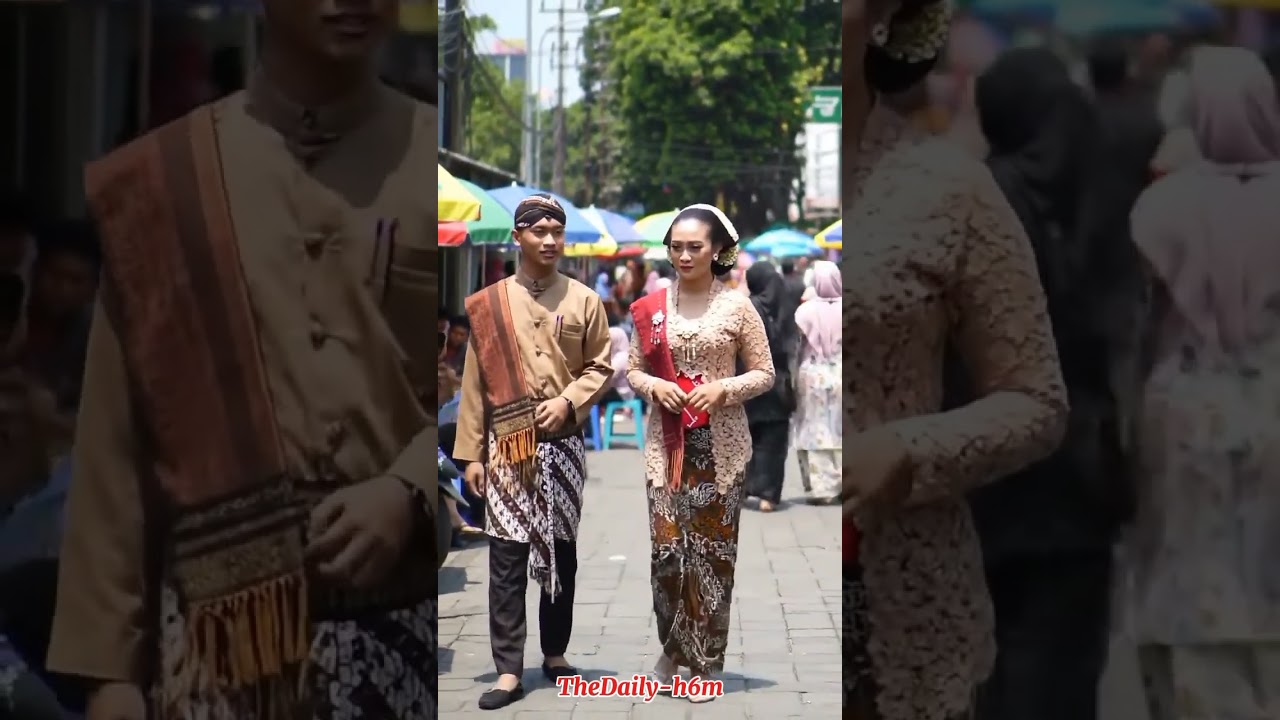 The men and women wear traditional Indonesian clothes #shorts #viralvideo #ai #aishorts  #indonesia