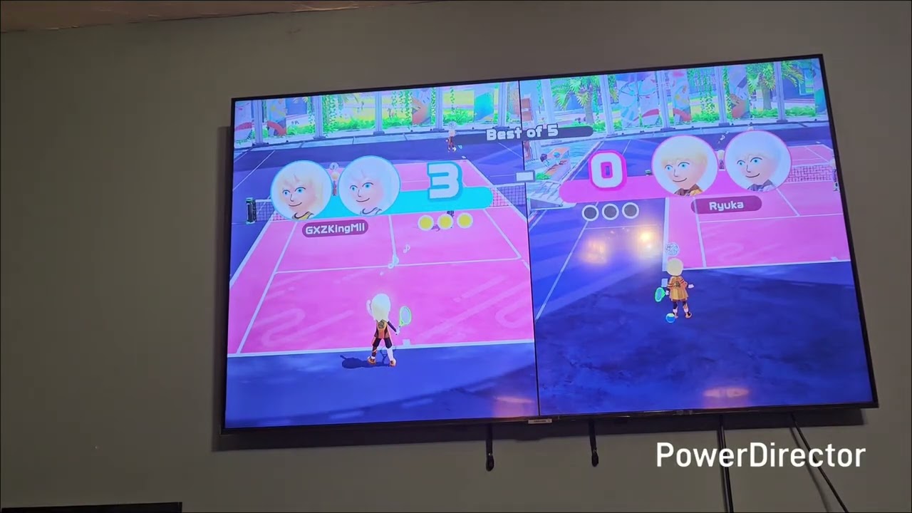 GXZKingMii vs. BPMGTamerMii | Nintendo Switch Sports Tennis Duel | - Full HD