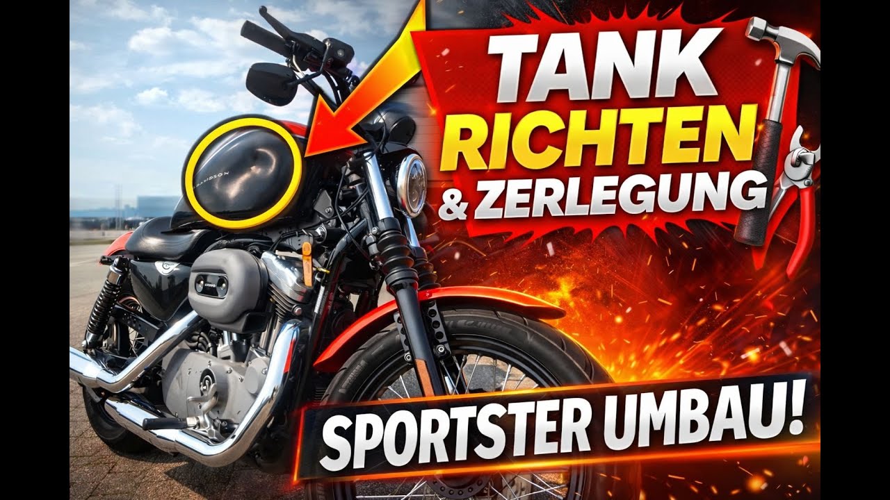 Harley Davidson Sportster 1200 N der Umbau beginnt