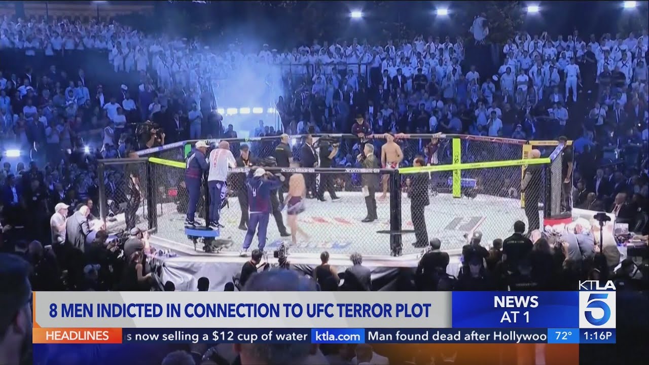 8 men indicted in connection to alleged foiled UFC match terror plot