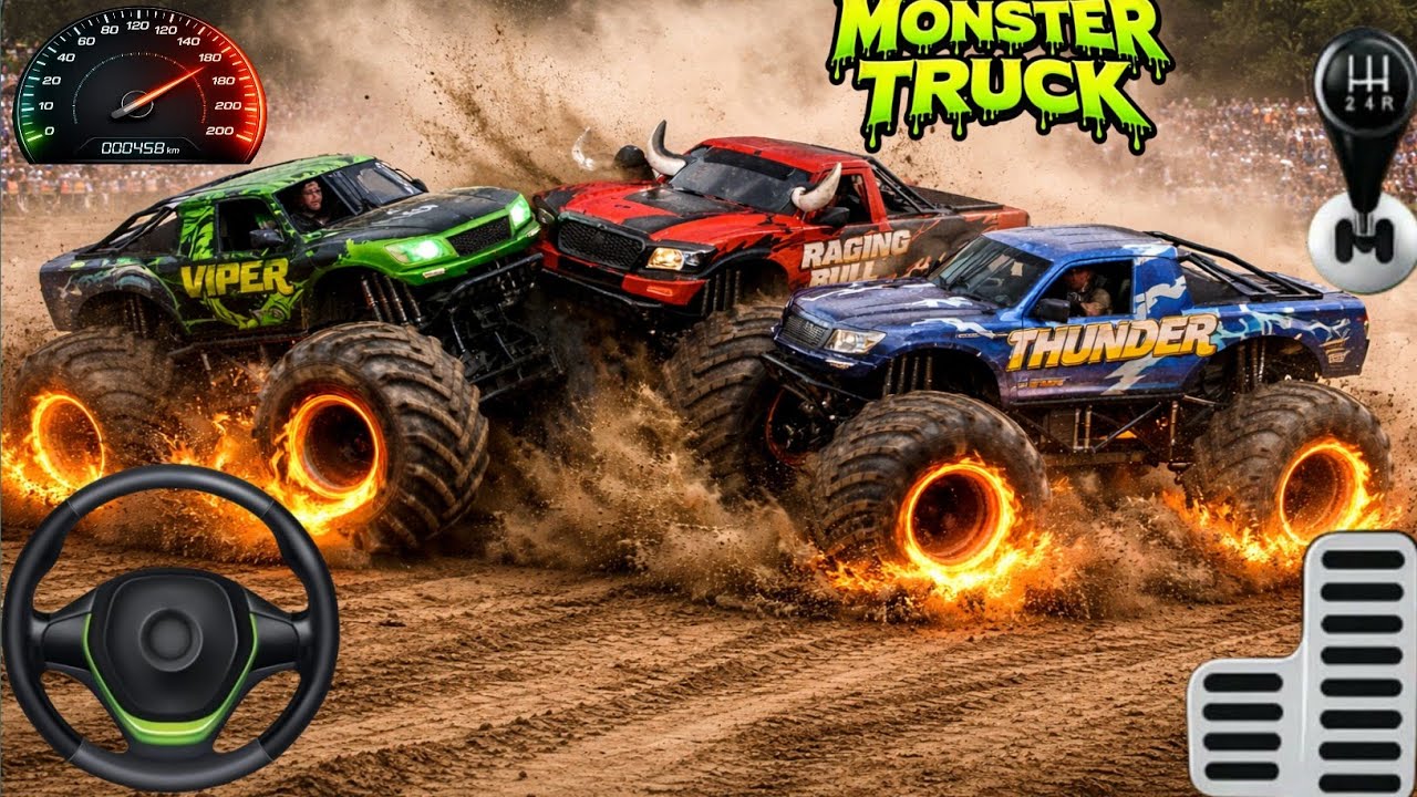 Monster Truck games || Monster Truck  || Android gameplay || 3D Derby monster game #part 11 #monster