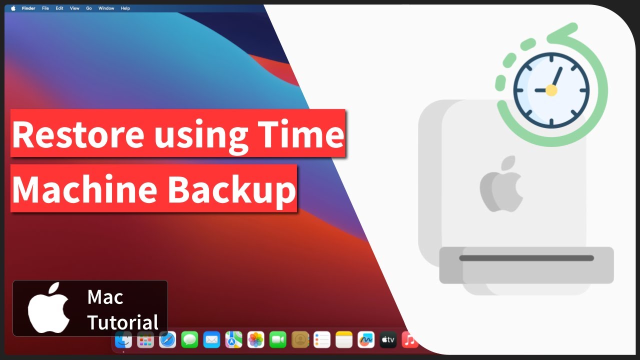 Mac: Restore the macOS using Time Machine Backup