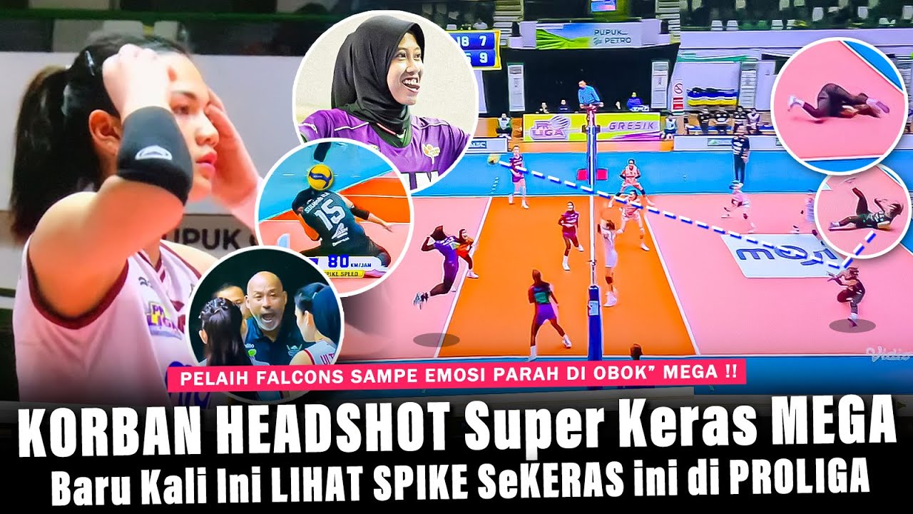 LEDAKAN Headshot Megawati Buat Terpental Libero !! Vi Thi Nhu Quynh Sampe Syok Lihatnya #JPE Proliga