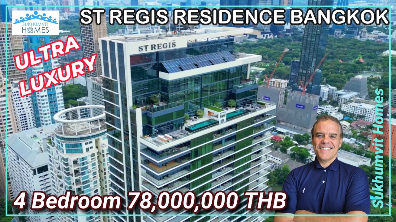 Bangkok Residences at ST REGIS Ultra Luxury 4 Bedroom Apartment for Sale 78,000,000 THB