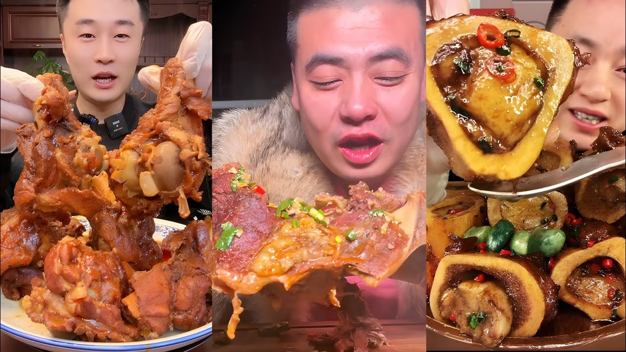Spicy Beef Bone+Bone marrow+ Elbow Eating Mukbang Spicy Chinese Eating Asmr 매콤한 해산물 먹방 Asmr ASMR 