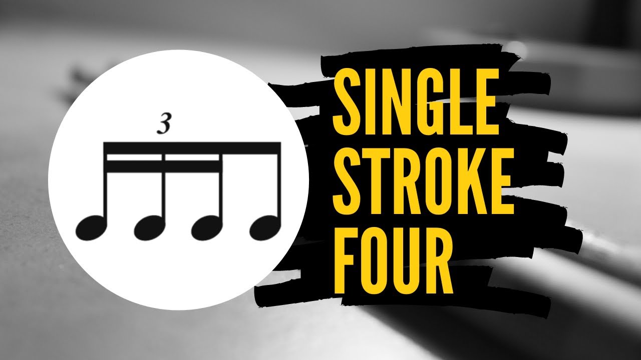 SINGLE STROKE FOUR (Rulo de 4 toques) - 60 a 120 bpm