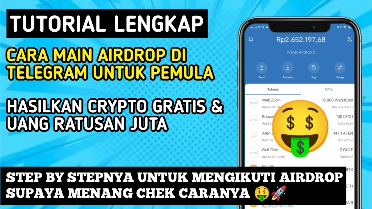 Lengkap !! Cara Main Airdrop Bagi Pemula Sampek Cuan Puluhan Juta | Cara Garap Airdrop Bagi Pemula