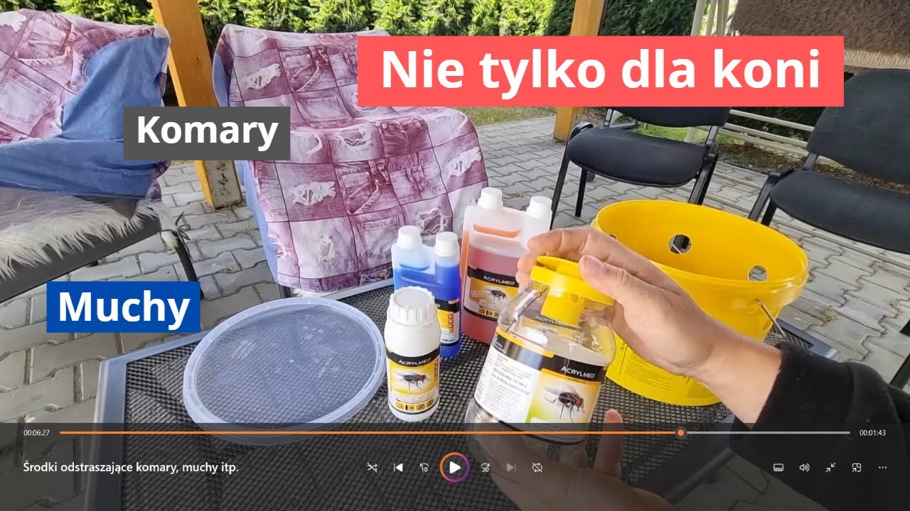 Środki odstraszające komary, muchy itp.