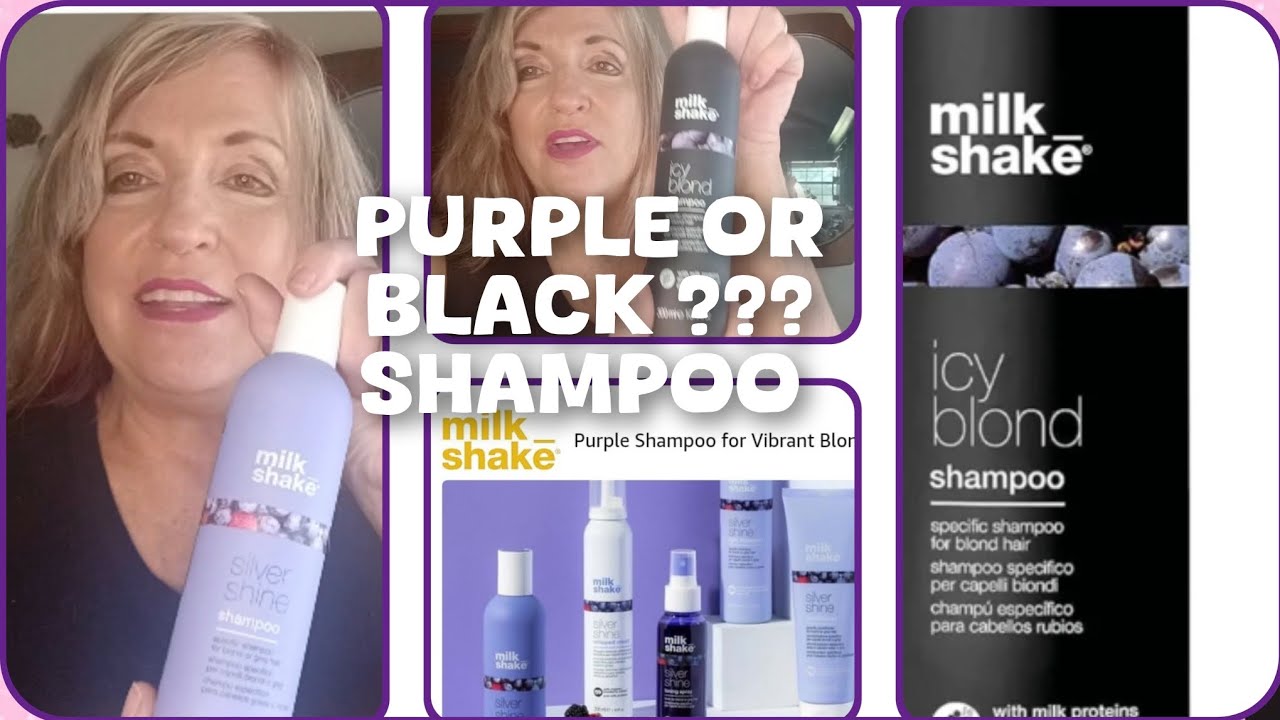 What's the difference  in purple and black shampoo, review for # milkshake haircare