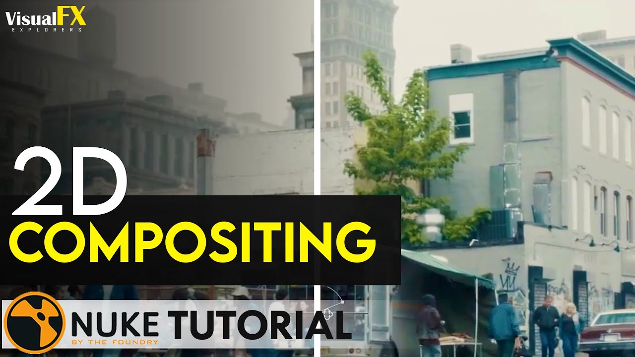 Nuke 2D Compositing tutorial | Replacing sets | VFX