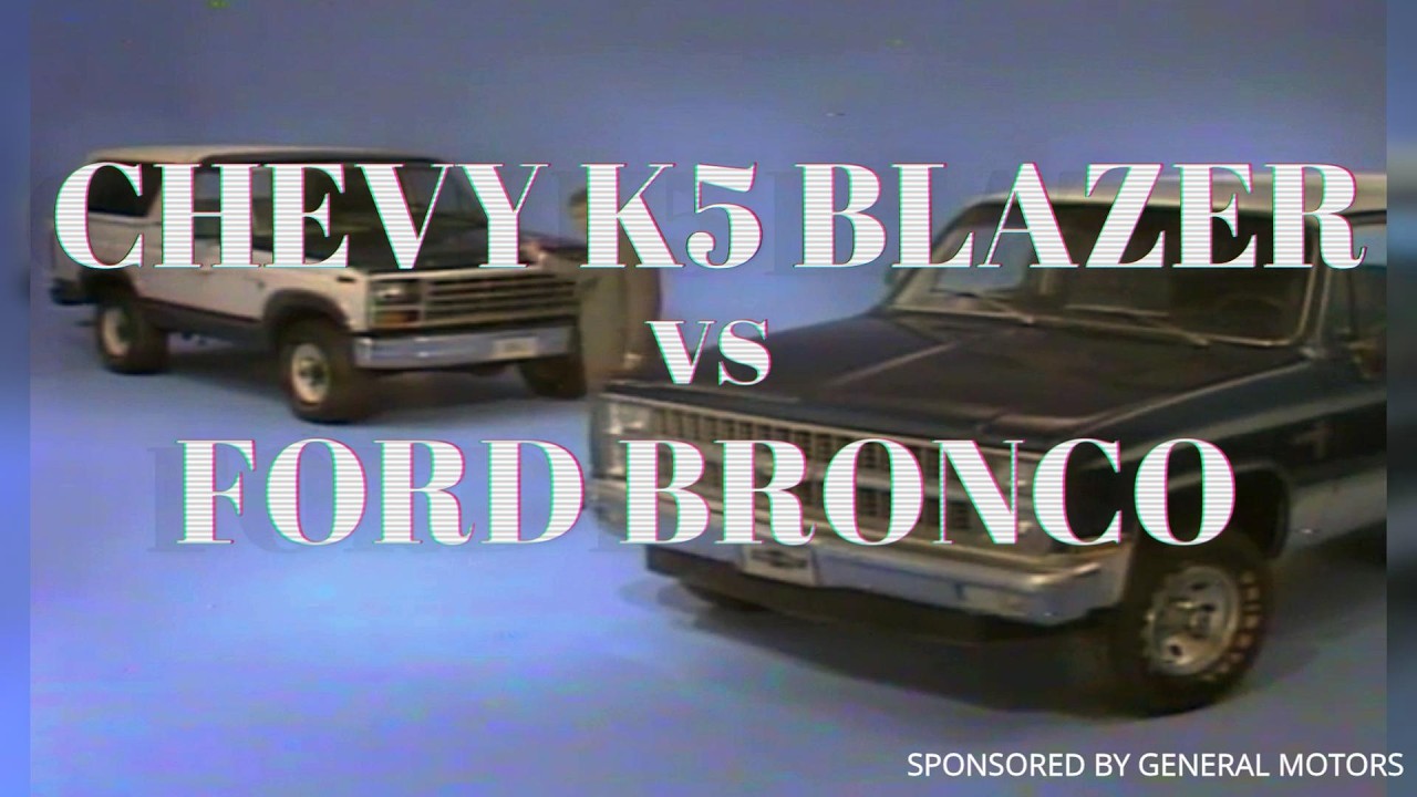 RARE 1981 CHEVY K5 BLAZER VS FORD BRONCO COLOR GM TRAINING FILM