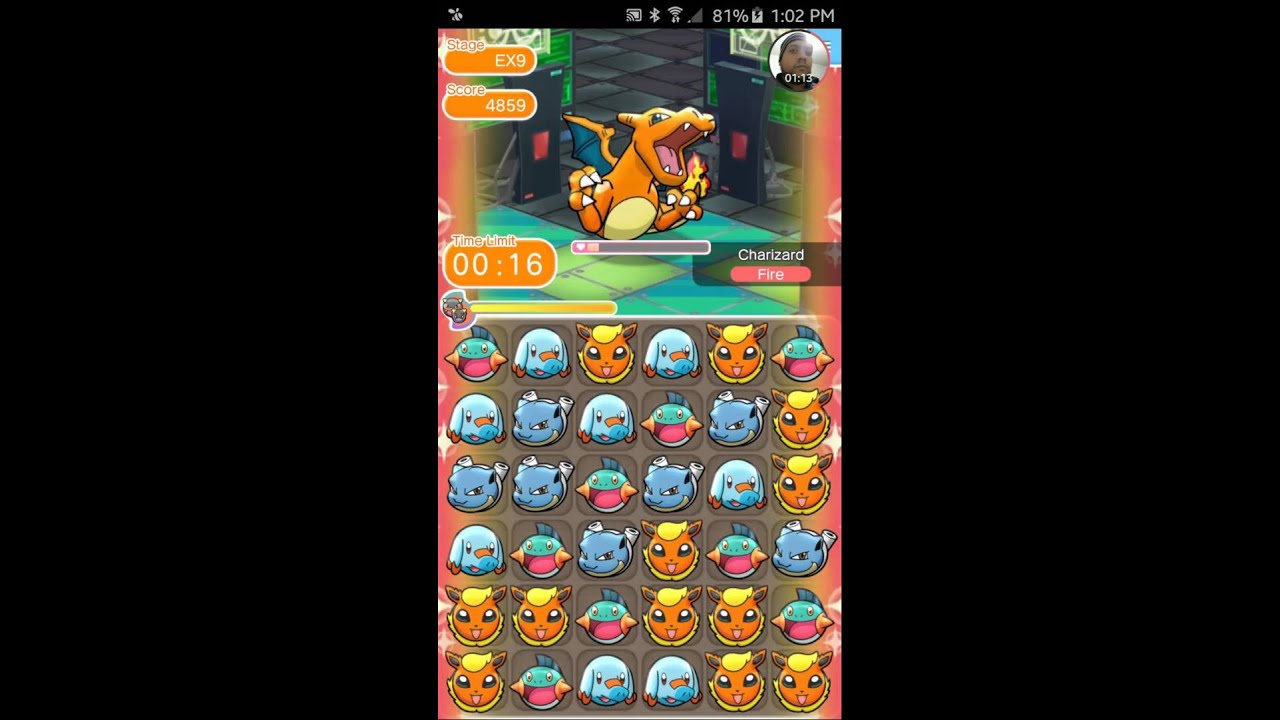 Pok&eacute;mon Shuffle Mobile   Stage EX 9   Charizard
