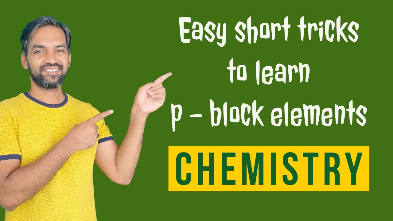 p block elements short tricks | Chemistry periodic table | Senthilnathan