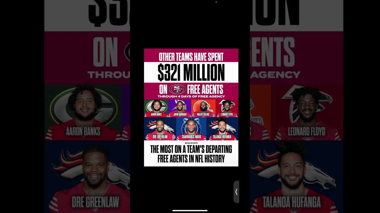 The most through 4 days of free agency in NFL history #49ers