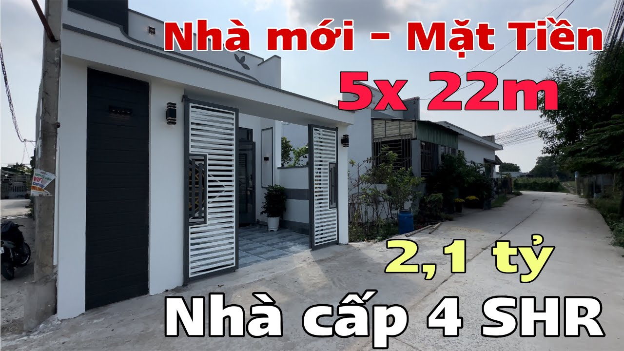 Tập 07 - Bán Căn nhà cấp 4 SHR Mặt Tiền , Dt 5x22m nhà mới , Mỹ Hạnh Bắc Đức Hoà 