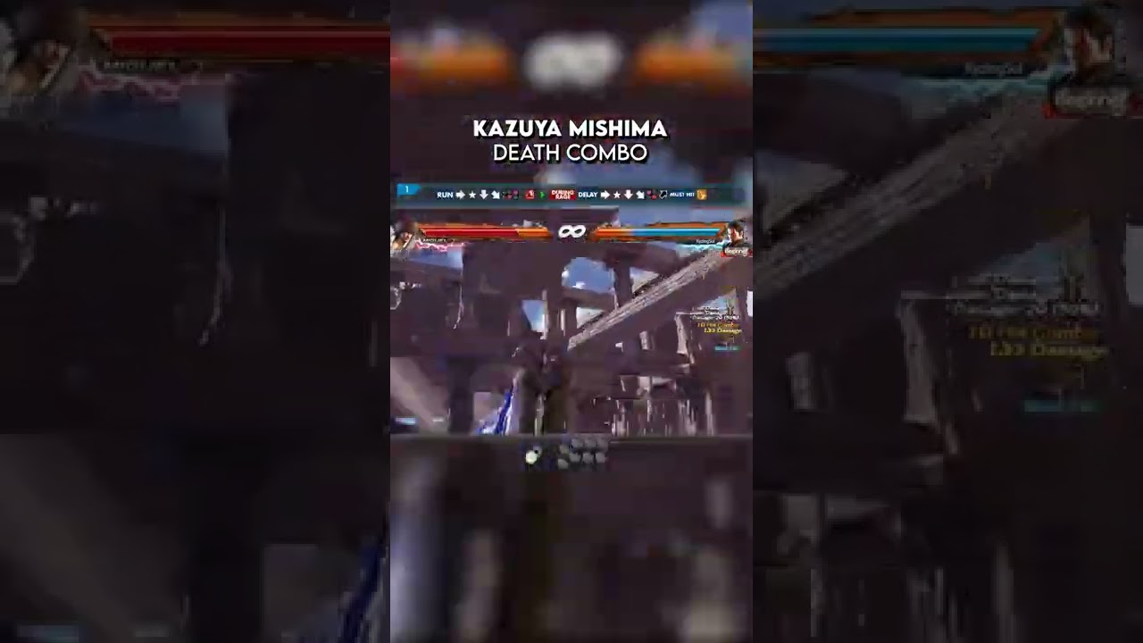 Kazuya Mishima DEATH COMBO 👿 #shorts #tekken7