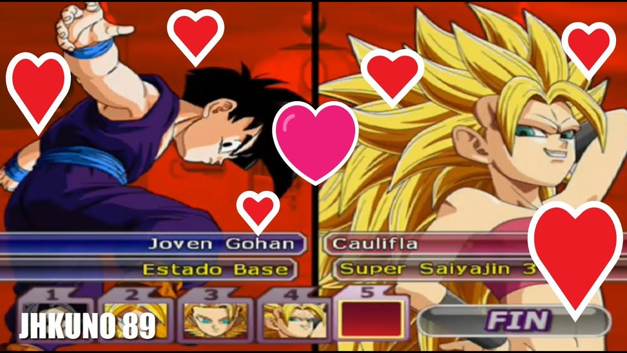 ESPECIAL SAN VALENTIN | ALL FORMS | LA JOVEN CAULIFLA Y EL JOVEN GOHAN! DBZ BUDOKAI TENKAICHI 3