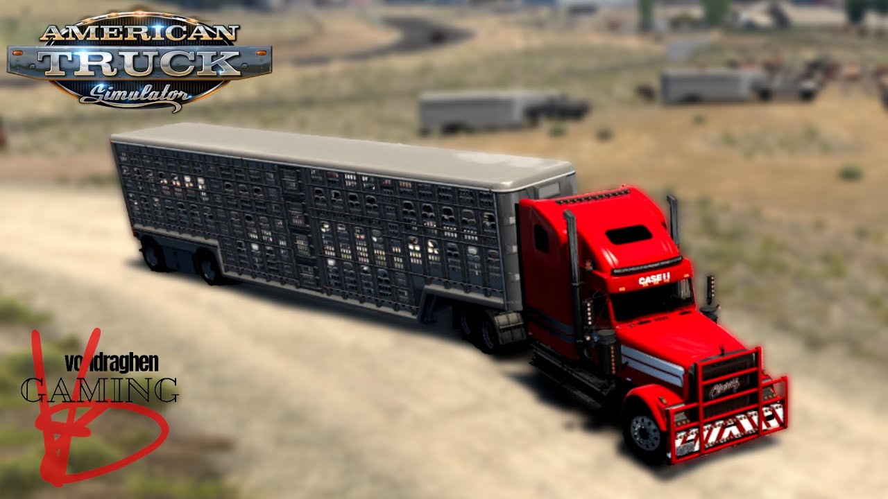 Live Cattle From Montana to Wyoming - ATS Expansion - American Truck Simulator
