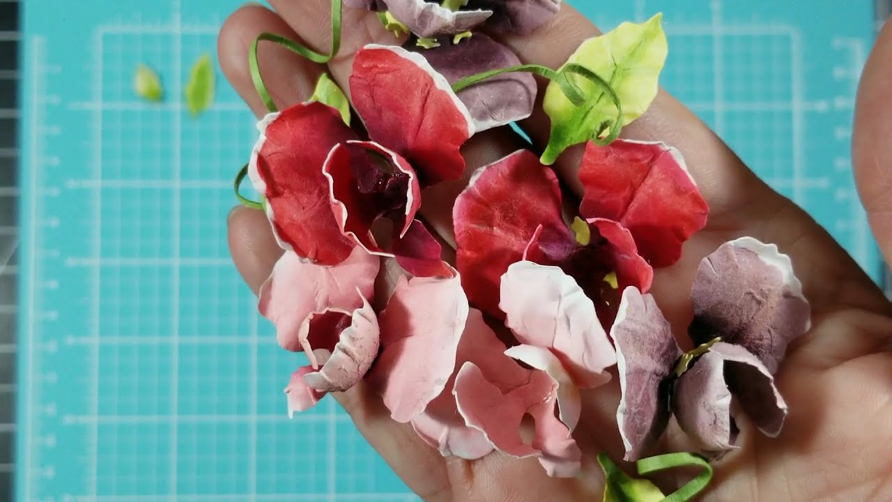 Handmade Flowers Tutorial with Spellbinders Sweet Pea Die Set by Susan Tierney