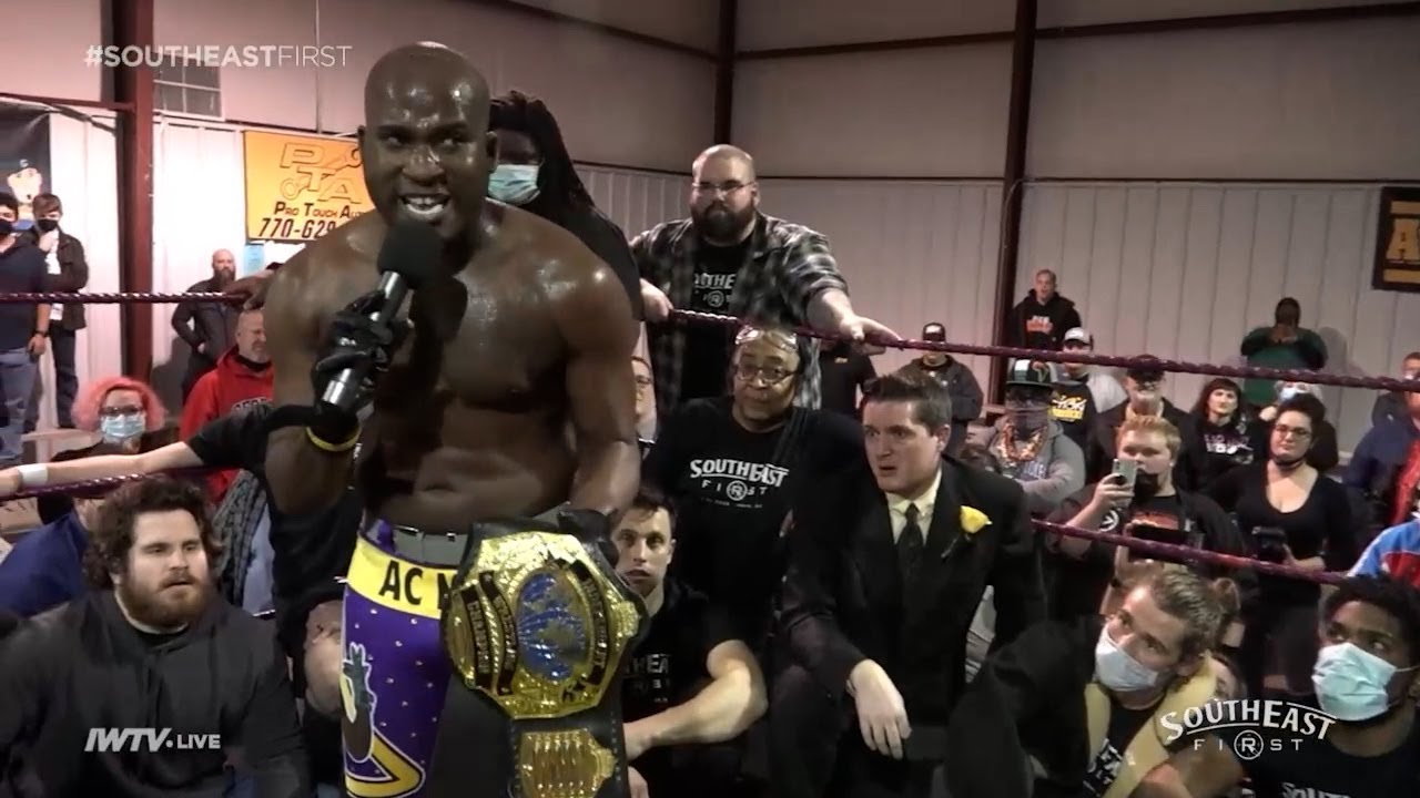 AND NEW! AC Mack wins the IWTV Independent Wrestling WORLD Championship!