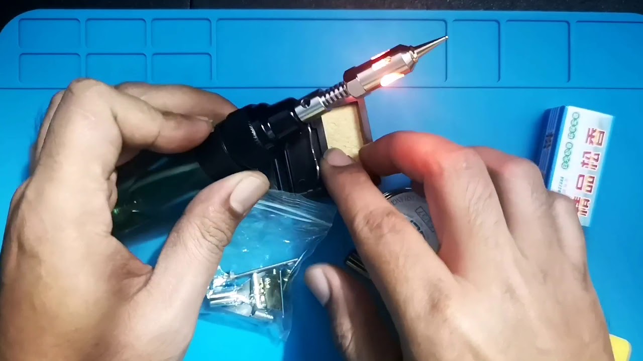UNBOXING REVIEW: Portable triad butane gas soldering iron set