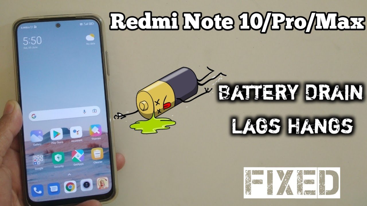How to Fixed Battery Drain Issue Redmi Note 10/pro/max | battery Drain/Lag/Hang Problem Redmi Mobile