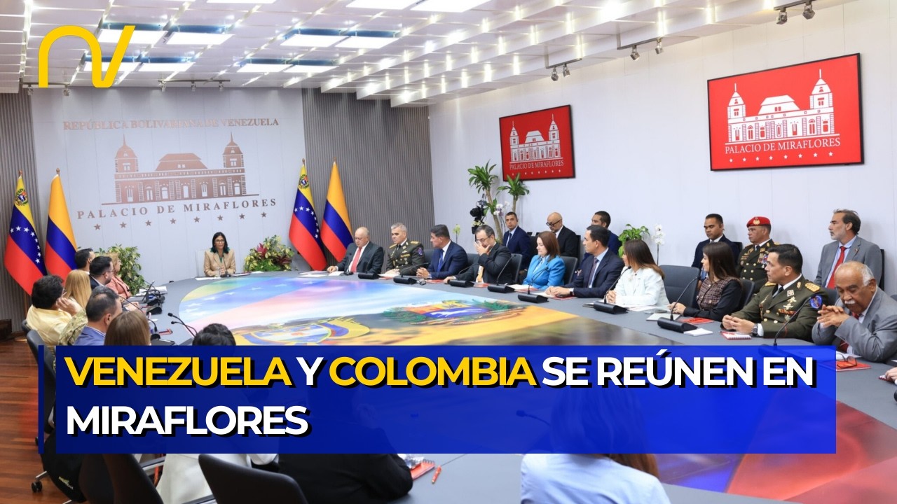 Encuentro binacional en Miraflores entre autoridades de Venezuela y ministros de Colombia