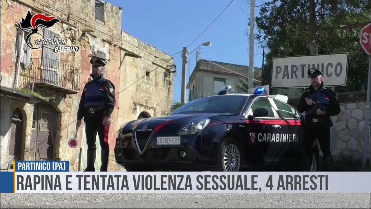 Partinico: rapina e tentata violenza sessuale, 4 arresti