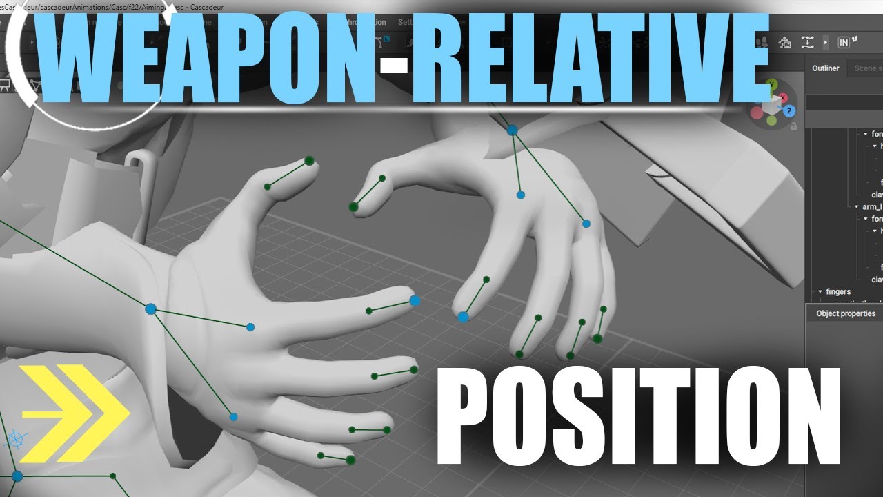 Cascadeur: Copying RELATIVE Position