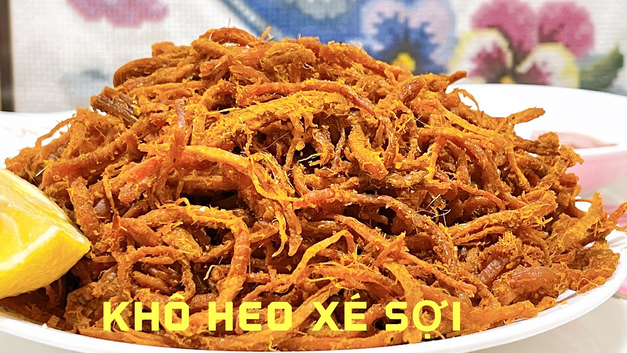 KHÔ HEO XÉ SỢI (giả KHÔ BÒ) ngon tuyệt đỉnh lại dễ làm, dễ thành công.