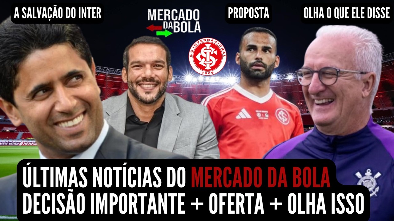 🚨 NOTÍCIAS DO INTER 💣 BOMBA 💣 2 INFORMAÇÕES QUE SACUDIRAM OS BASTIDORES 💣 PROPOSTA POR VOLANTE E +