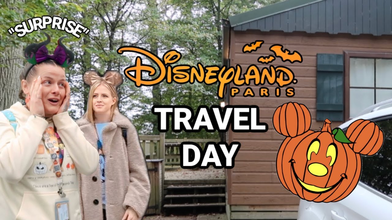 DISNEYLAND PARIS TRAVEL DAY VLOG Halloween Adventure | Must-see Davy Crockett Room Tour!