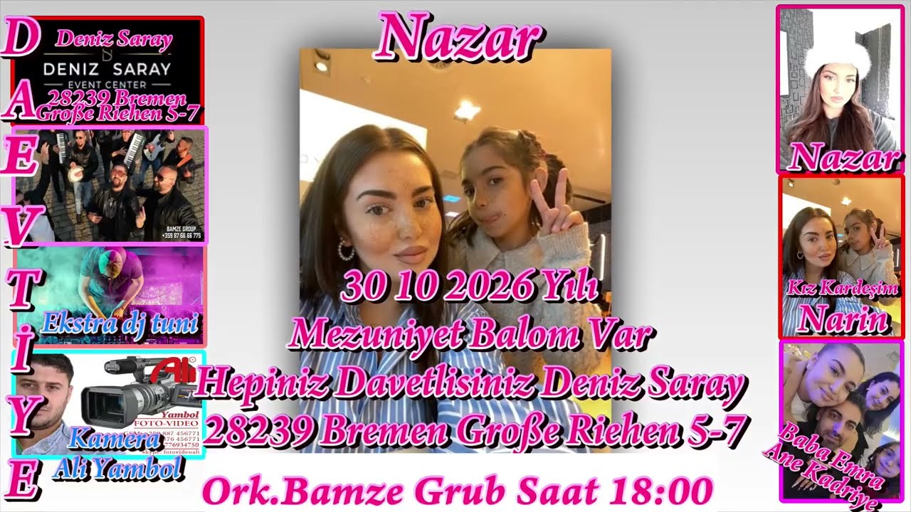 Davetiye Nazar Mezuniyet Balosu 30 10 2026 Yılı Almanya