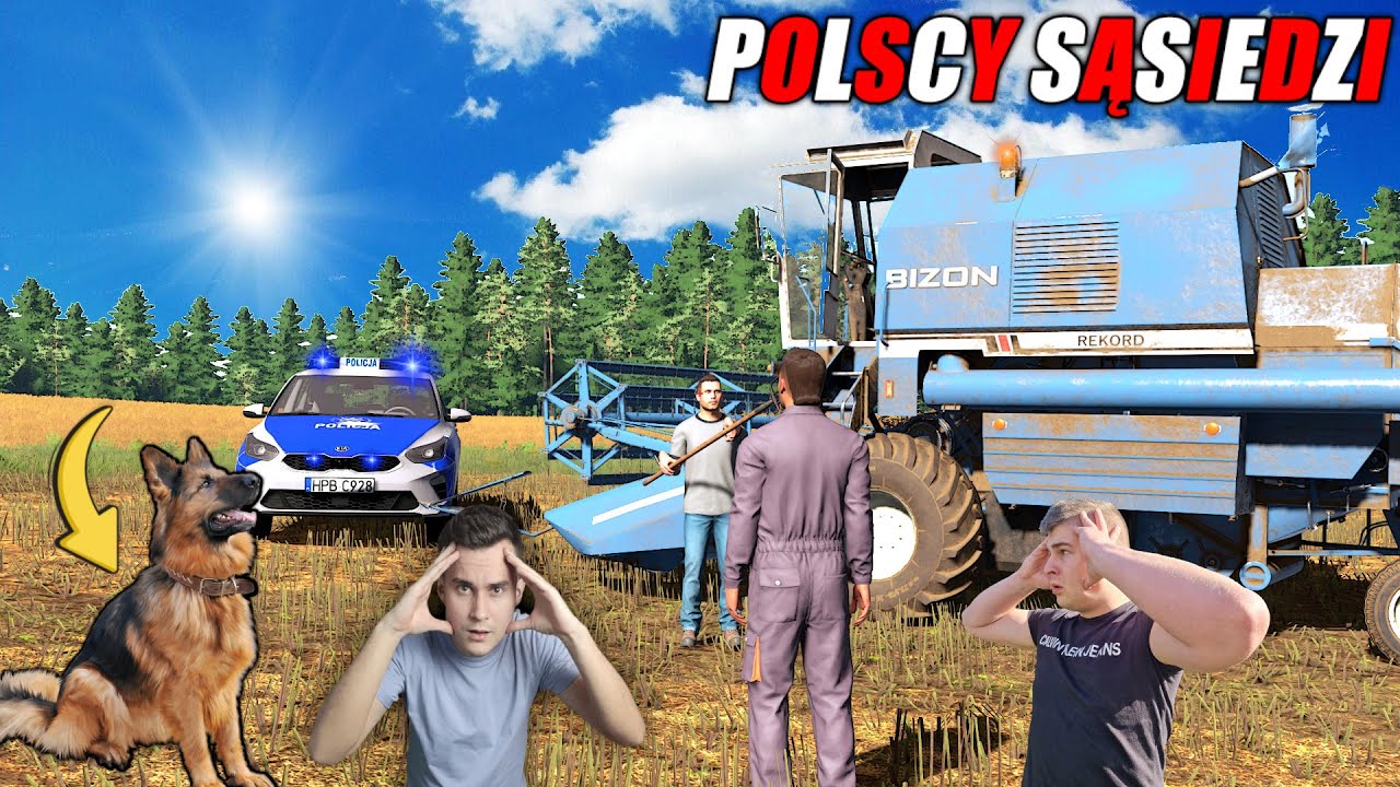 PIES WPADŁ POD KOMBAJN!😱-PRZYJECHAŁA POLICJA! A SĄSIEDZI COŚ PRZEDEMNĄ UKRYWAJĄ!🤬┃POLSCY SĄSIEDZI ┃7
