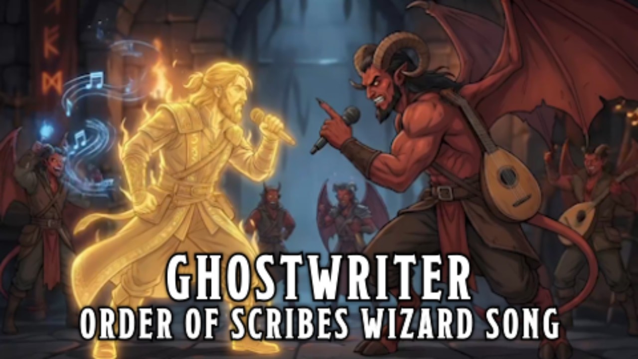 Ghostwriter - D&D Order of Scribes Wizard Inspired Song #sunoai