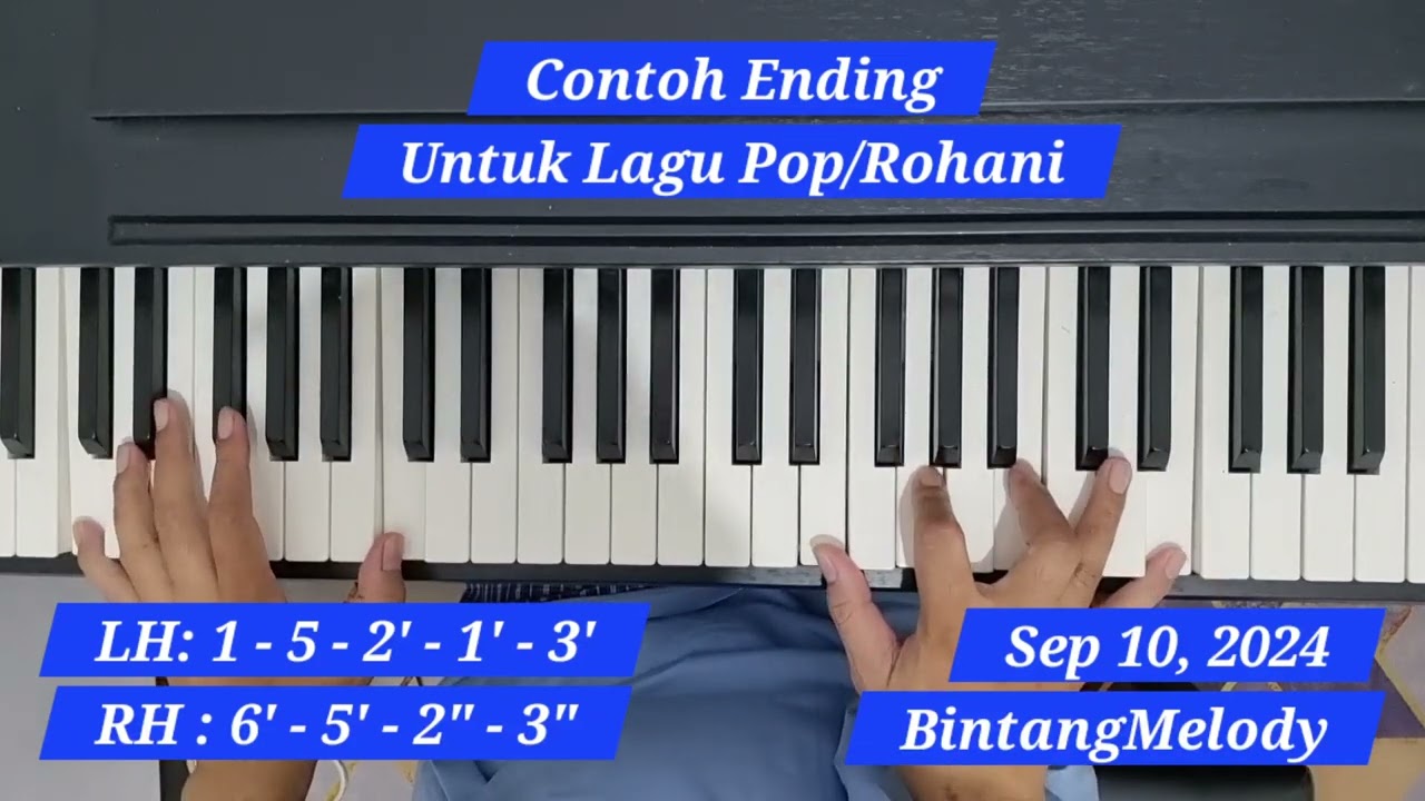 Variasi Ending Untuk Lagu Pop Atau Rohani - based on Richard Clayderman Piano style