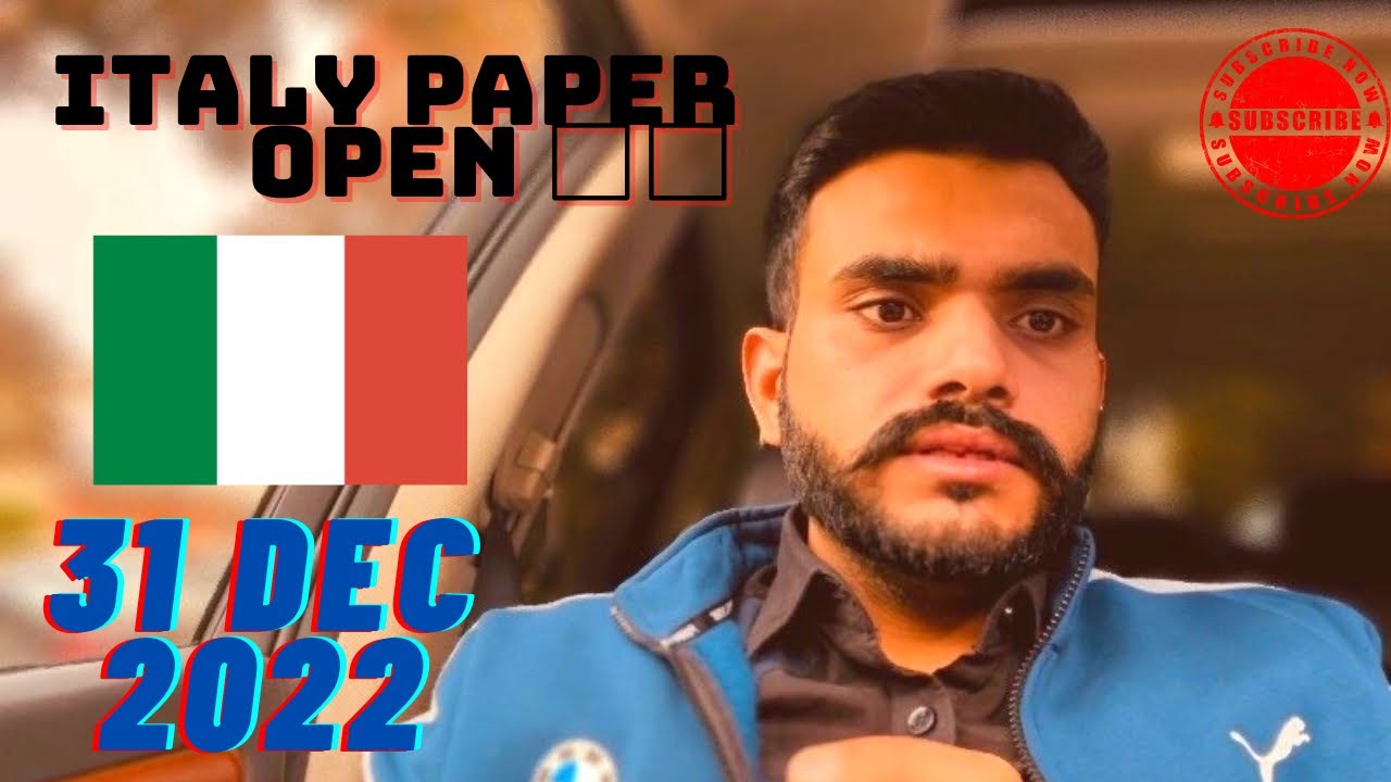 Italy 9 month paper | Italy de paper | Italy de paper open