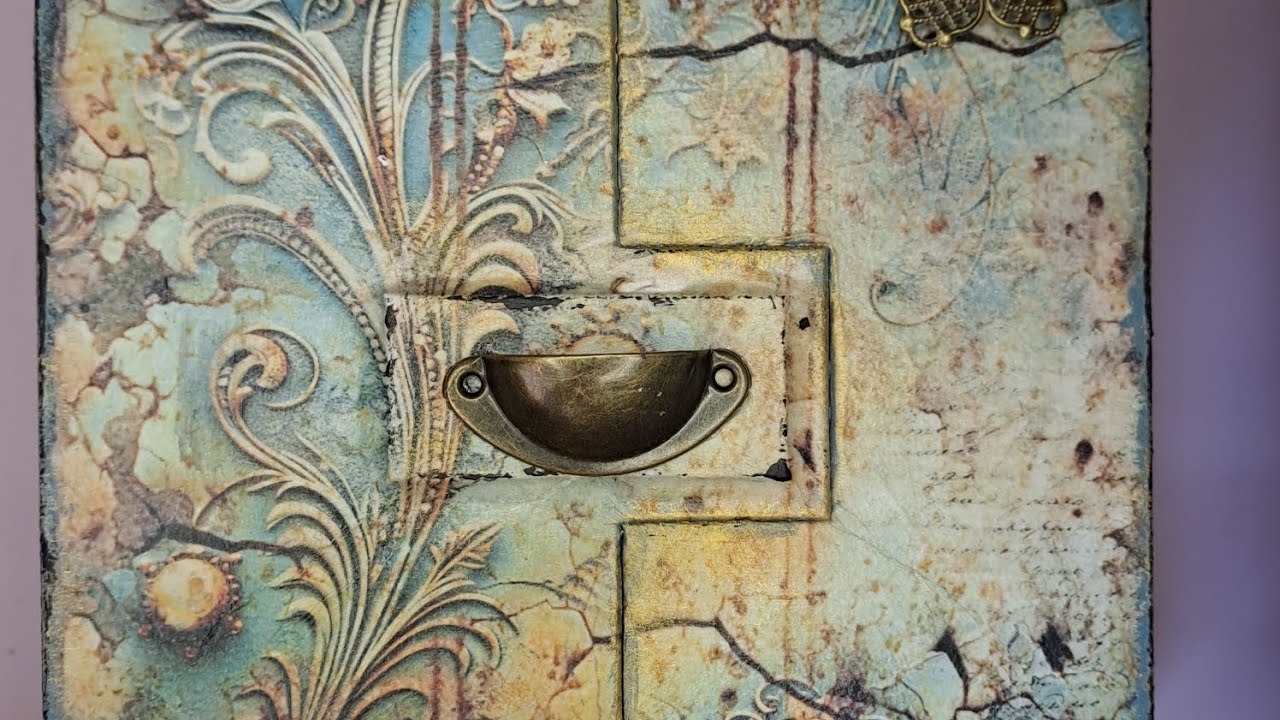 Mira lo que hice con una caja. #manualidades #diy #decoupage #hechoamano