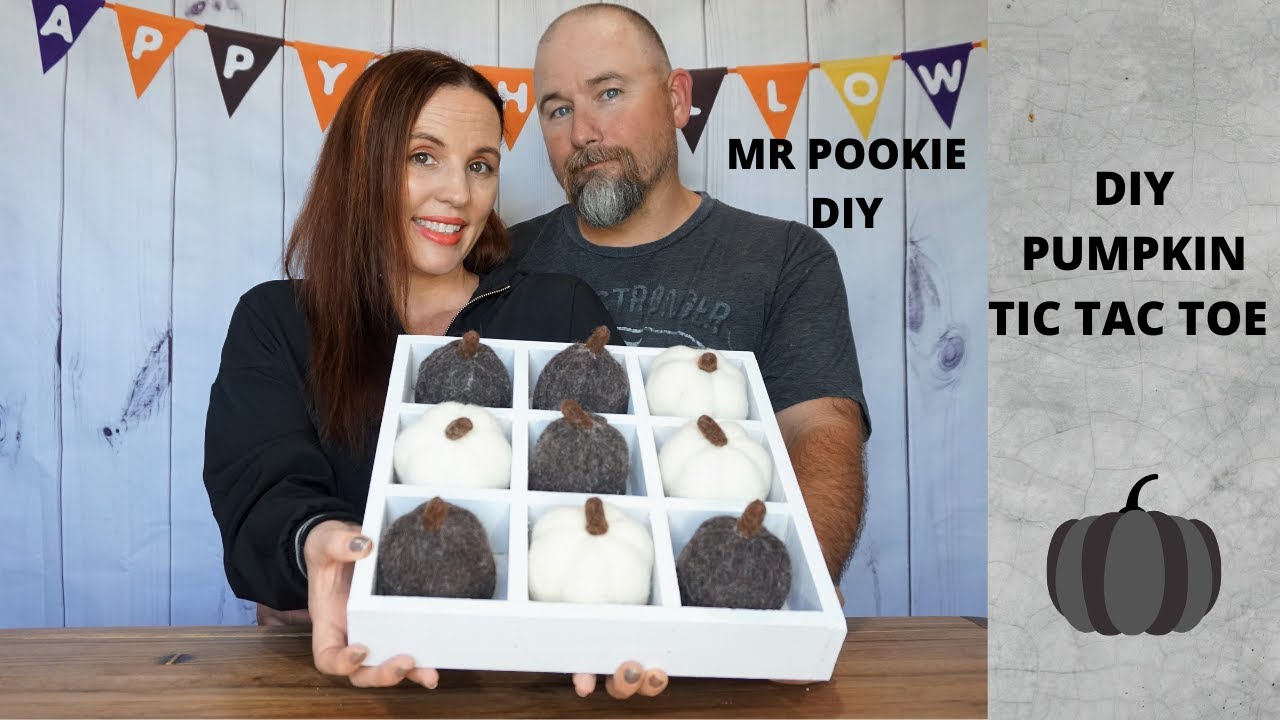 DIY PUMPKIN TIC TAC TOE| STEP BY STEP INSTRUCTIONS