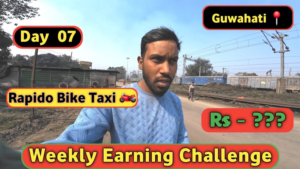 Day 07 //  Rapido Bike Taxi Weekly Earning Challenge | Target 10k 
