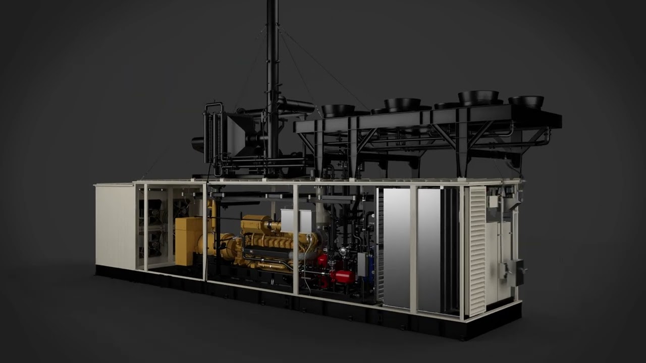 Cat® CHP2000 Combined Heat and Power Container - Social Media Walkaround