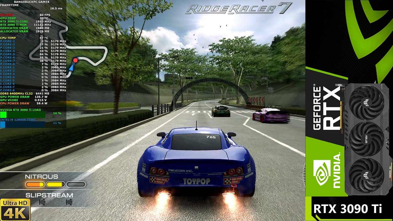 Ridge Racer 7 4K RPCS3 PlayStation 3 Emulator | RTX 3090 Ti | i9 12900K 5.2GHz