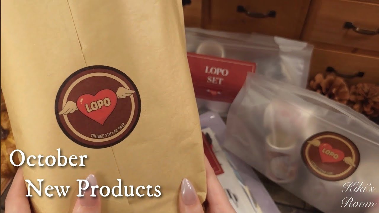 🌹Unboxing & Collage｜LOPO🕊‎10月新製品｜開封、コラージュ ASMR