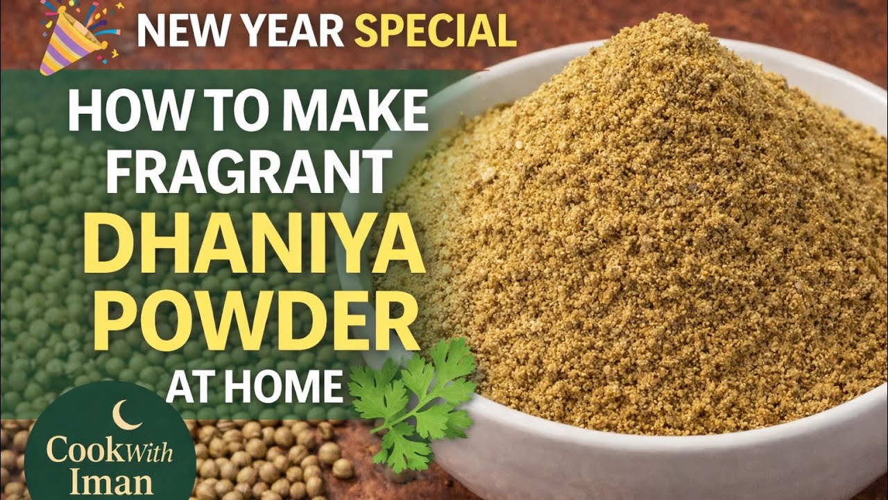 New Year Special 🌿 How to Make Fragrant Dhaniya Powder at Home | Fresh Coriander Powder Recipe